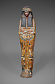 Coffin of the Lady of the House, Iineferty, Wood, gesso, paint, varnish